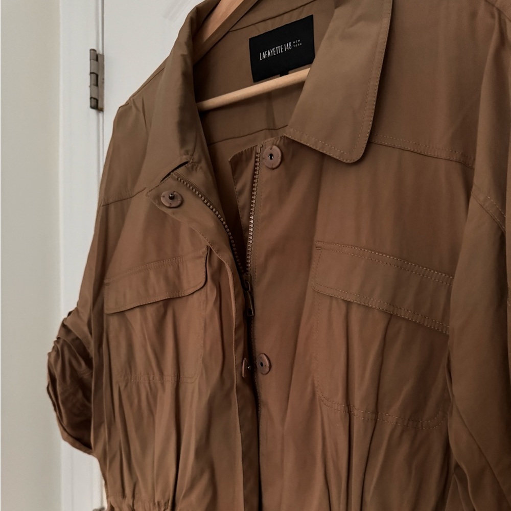 Lafayette 148 New York Short Sleeve Shirt Jacket